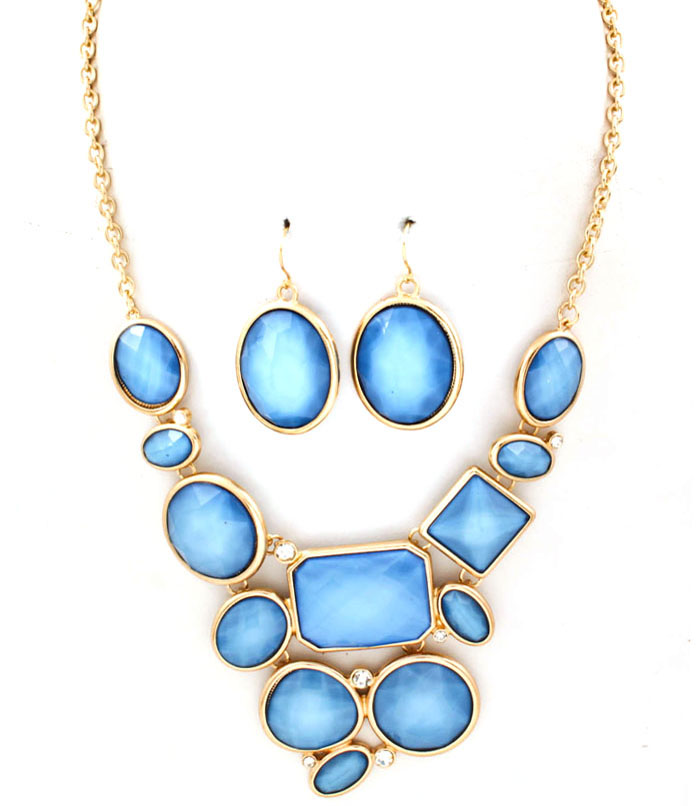 blue bib necklace