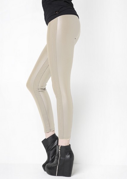 Stella Elyse Faux Leather Colored Leggings - More Colors : Ava